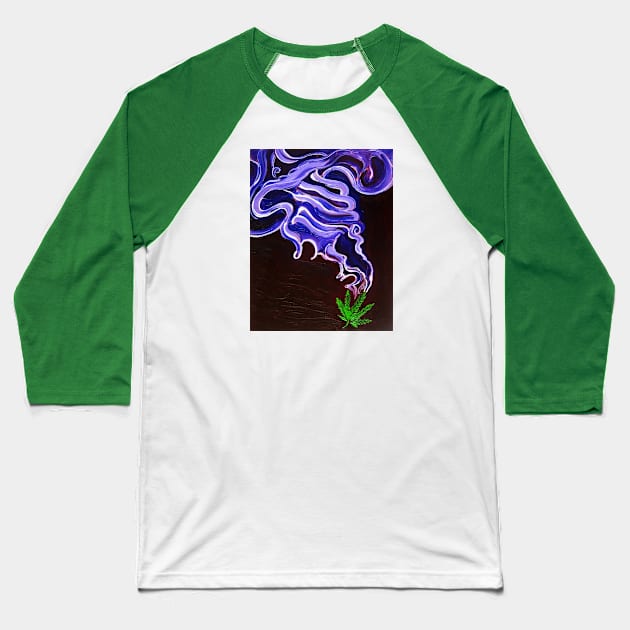 Purple Haze Baseball T-Shirt by realartisbetter